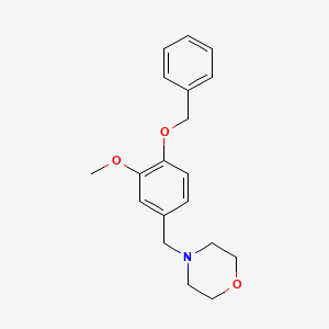 molecular formula C19H23NO3 B5822536 4-[4-(benzyloxy)-3-methoxybenzyl]morpholine 