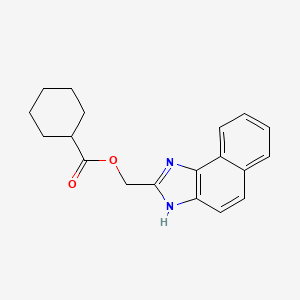 molecular formula C19H20N2O2 B5822542 3H-naphtho[1,2-d]imidazol-2-ylmethyl cyclohexanecarboxylate 