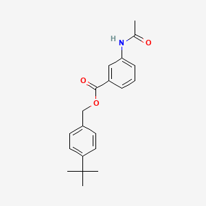 molecular formula C20H23NO3 B5822548 4-tert-butylbenzyl 3-(acetylamino)benzoate 