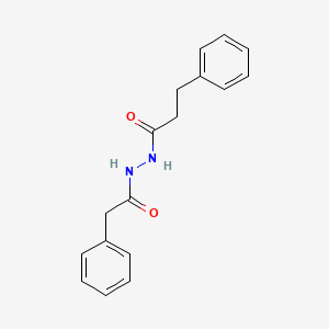 molecular formula C17H18N2O2 B5822580 3-phenyl-N'-(phenylacetyl)propanohydrazide 