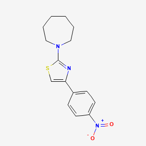1-[4-(4-nitrophenyl)-1,3-thiazol-2-yl]azepane