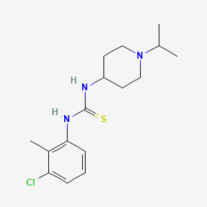 molecular formula C16H24ClN3S B5822607 N-(3-chloro-2-methylphenyl)-N'-(1-isopropyl-4-piperidinyl)thiourea 