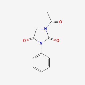 molecular formula C11H10N2O3 B5822615 1-acetyl-3-phenyl-2,4-imidazolidinedione 