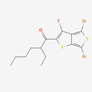 B582262 1-(4,6-Dibromo-3-fluorothieno[3,4-b]thiophen-2-yl)-2-ethylhexan-1-one CAS No. 1352743-83-9