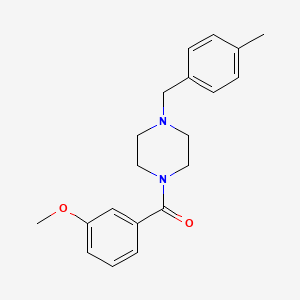 molecular formula C20H24N2O2 B5822625 1-(3-methoxybenzoyl)-4-(4-methylbenzyl)piperazine 