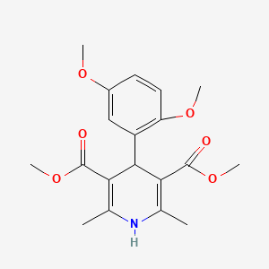molecular formula C19H23NO6 B5822648 dimethyl 4-(2,5-dimethoxyphenyl)-2,6-dimethyl-1,4-dihydro-3,5-pyridinedicarboxylate 