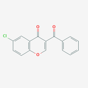 molecular formula C16H9ClO3 B5822658 3-苯甲酰-6-氯-4H-色烯-4-酮 