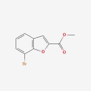 molecular formula C10H7BrO3 B582267 7-溴-1-苯并呋喃-2-羧酸甲酯 CAS No. 1247406-14-9