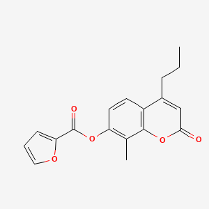 8-methyl-2-oxo-4-propyl-2H-chromen-7-yl 2-furoate