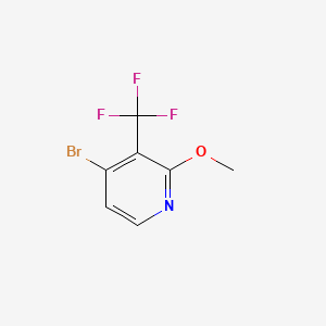 molecular formula C7H5BrF3NO B582268 4-溴-2-甲氧基-3-(三氟甲基)吡啶 CAS No. 1211583-64-0