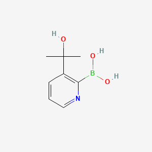 B582269 (3-(2-Hydroxypropan-2-yl)pyridin-2-yl)boronic acid CAS No. 1310384-99-6