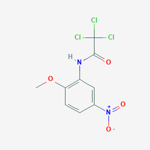molecular formula C9H7Cl3N2O4 B5822756 2,2,2-trichloro-N-(2-methoxy-5-nitrophenyl)acetamide 