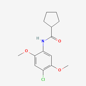 molecular formula C14H18ClNO3 B5822760 N-(4-chloro-2,5-dimethoxyphenyl)cyclopentanecarboxamide 