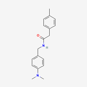 molecular formula C18H22N2O B5822790 N-[4-(dimethylamino)benzyl]-2-(4-methylphenyl)acetamide 