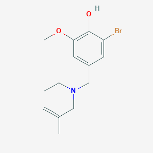 molecular formula C14H20BrNO2 B5822794 2-bromo-4-{[ethyl(2-methyl-2-propen-1-yl)amino]methyl}-6-methoxyphenol 