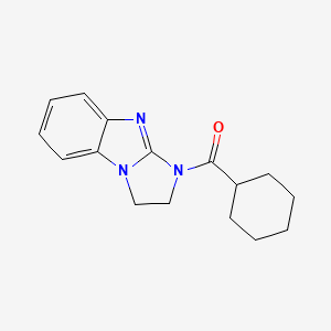 molecular formula C16H19N3O B5822836 1-(cyclohexylcarbonyl)-2,3-dihydro-1H-imidazo[1,2-a]benzimidazole CAS No. 6659-16-1