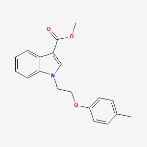 molecular formula C19H19NO3 B5822851 methyl 1-[2-(4-methylphenoxy)ethyl]-1H-indole-3-carboxylate 