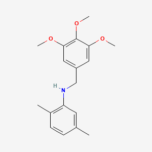 molecular formula C18H23NO3 B5822879 (2,5-dimethylphenyl)(3,4,5-trimethoxybenzyl)amine 