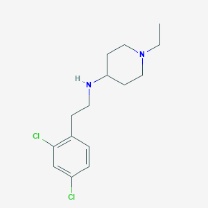 molecular formula C15H22Cl2N2 B5822883 N-[2-(2,4-dichlorophenyl)ethyl]-1-ethyl-4-piperidinamine 