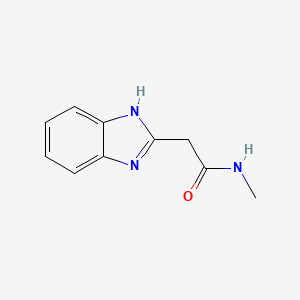 molecular formula C10H11N3O B5822912 2-(1H-benzimidazol-2-yl)-N-methylacetamide CAS No. 91600-51-0