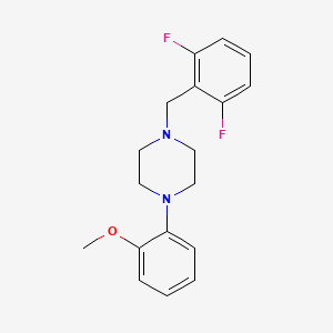 molecular formula C18H20F2N2O B5822916 1-(2,6-difluorobenzyl)-4-(2-methoxyphenyl)piperazine 