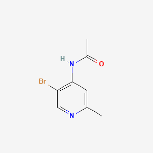 B582292 N-(5-bromo-2-methylpyridin-4-yl)acetamide CAS No. 1244949-22-1