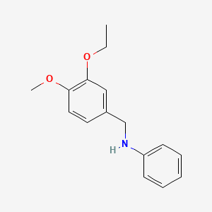 molecular formula C16H19NO2 B5822931 (3-ethoxy-4-methoxybenzyl)phenylamine 