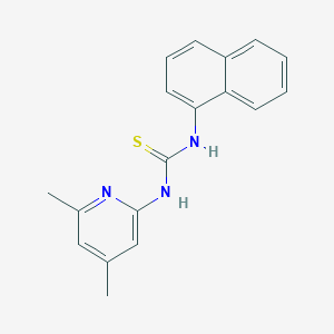 molecular formula C18H17N3S B5822938 N-(4,6-dimethyl-2-pyridinyl)-N'-1-naphthylthiourea 