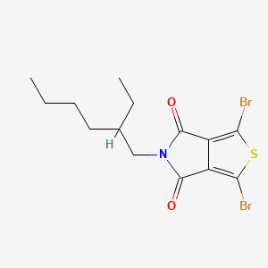 molecular formula C14H17Br2NO2S B582295 1,3-二溴-5-(2-乙基己基)-4H-噻吩[3,4-c]吡咯-4,6(5H)-二酮 CAS No. 1231160-83-0