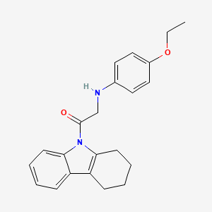 molecular formula C22H24N2O2 B5822993 (4-ethoxyphenyl)[2-oxo-2-(1,2,3,4-tetrahydro-9H-carbazol-9-yl)ethyl]amine 