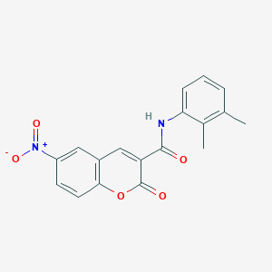 molecular formula C18H14N2O5 B5823002 N-(2,3-dimethylphenyl)-6-nitro-2-oxo-2H-chromene-3-carboxamide 