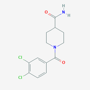 molecular formula C13H14Cl2N2O2 B5823037 1-(3,4-dichlorobenzoyl)-4-piperidinecarboxamide 