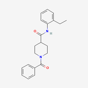 molecular formula C21H24N2O2 B5823047 1-benzoyl-N-(2-ethylphenyl)-4-piperidinecarboxamide 