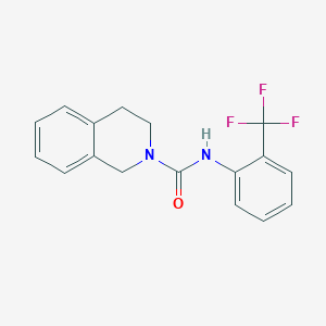molecular formula C17H15F3N2O B5823055 N-[2-(trifluoromethyl)phenyl]-3,4-dihydro-2(1H)-isoquinolinecarboxamide 