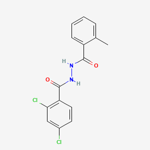 molecular formula C15H12Cl2N2O2 B5823141 2,4-dichloro-N'-(2-methylbenzoyl)benzohydrazide 