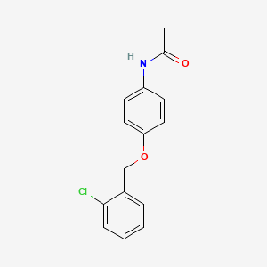 molecular formula C15H14ClNO2 B5823152 N-{4-[(2-chlorobenzyl)oxy]phenyl}acetamide 