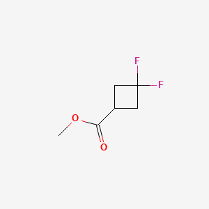 molecular formula C6H8F2O2 B582325 3,3-二氟环丁烷-1-甲酸甲酯 CAS No. 1234616-13-7