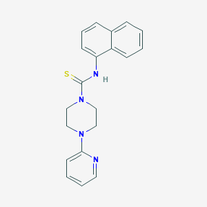molecular formula C20H20N4S B5823257 N-1-naphthyl-4-(2-pyridinyl)-1-piperazinecarbothioamide 
