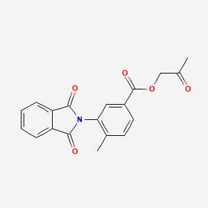 molecular formula C19H15NO5 B5823281 2-oxopropyl 3-(1,3-dioxo-1,3-dihydro-2H-isoindol-2-yl)-4-methylbenzoate 