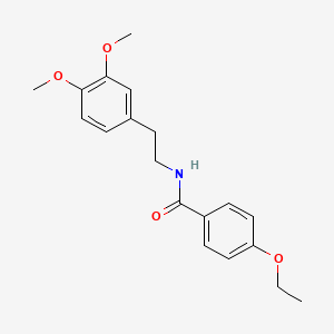 molecular formula C19H23NO4 B5823284 N-[2-(3,4-dimethoxyphenyl)ethyl]-4-ethoxybenzamide 