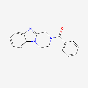 molecular formula C17H15N3O B5823306 2-benzoyl-1,2,3,4-tetrahydropyrazino[1,2-a]benzimidazole 