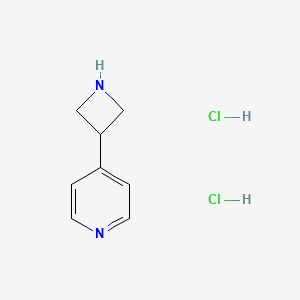 molecular formula C8H12Cl2N2 B582333 4-(氮杂环丁-3-基)吡啶二盐酸盐 CAS No. 1236791-32-4