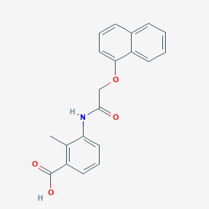 molecular formula C20H17NO4 B5823341 2-methyl-3-{[(1-naphthyloxy)acetyl]amino}benzoic acid 