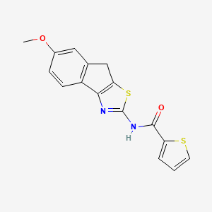 N-(6-methoxy-8H-indeno[1,2-d][1,3]thiazol-2-yl)-2-thiophenecarboxamide