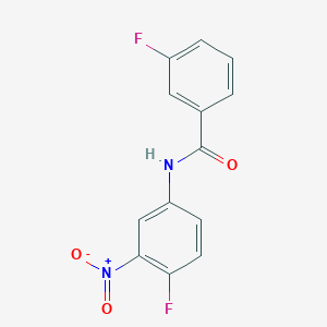 molecular formula C13H8F2N2O3 B5823363 3-fluoro-N-(4-fluoro-3-nitrophenyl)benzamide 