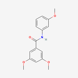 molecular formula C16H17NO4 B5823369 3,5-dimethoxy-N-(3-methoxyphenyl)benzamide 