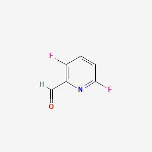 molecular formula C6H3F2NO B582337 3,6-二氟吡啶甲醛 CAS No. 1227583-74-5