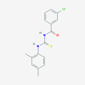 molecular formula C16H15ClN2OS B5823376 3-chloro-N-{[(2,4-dimethylphenyl)amino]carbonothioyl}benzamide 