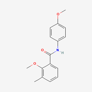 molecular formula C16H17NO3 B5823380 2-methoxy-N-(4-methoxyphenyl)-3-methylbenzamide 