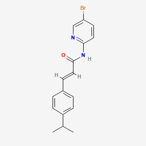 molecular formula C17H17BrN2O B5823396 N-(5-bromo-2-pyridinyl)-3-(4-isopropylphenyl)acrylamide 